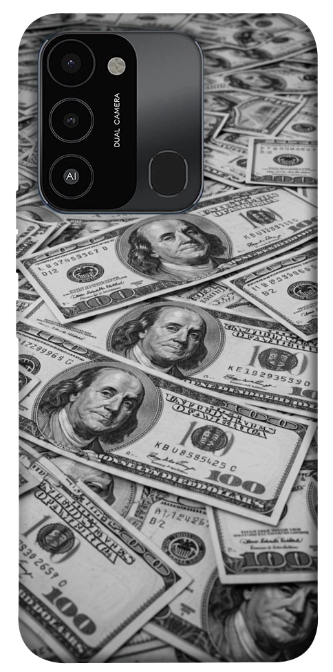 Чехол Dollars background для TECNO Spark 8C