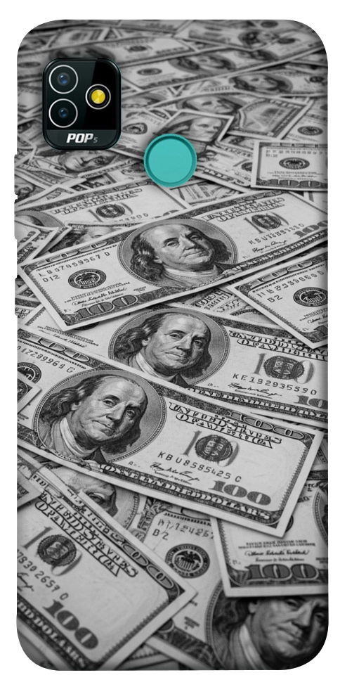 Чехол Dollars background для TECNO Pop 5