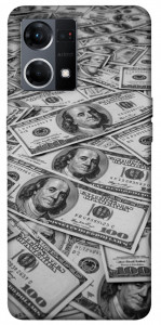 Чехол Dollars background для Oppo Reno 7 4G