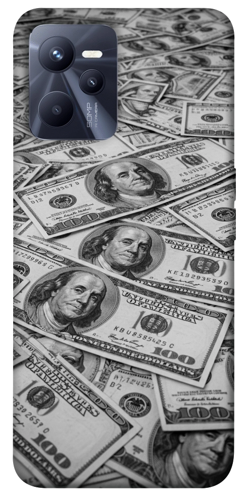 Чехол Dollars background для Realme C35