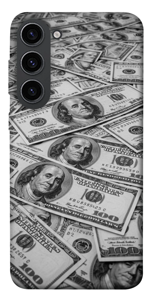 Чехол Dollars background для Galaxy S23