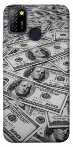 Чехол Dollars background для Infinix Hot 10 Lite