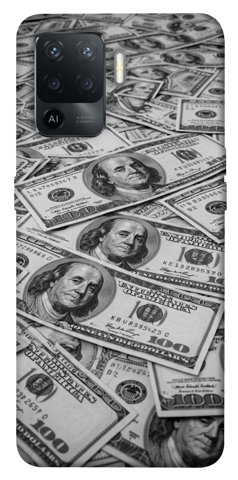 Чехол Dollars background для Oppo Reno 5 Lite
