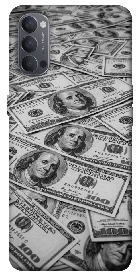 Чохол Dollars background для Oppo Reno 4
