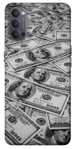 Чехол Dollars background для Oppo Reno 4
