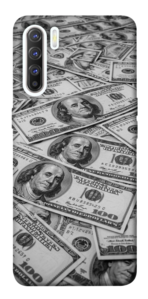 Чехол Dollars background для Oppo Reno 3