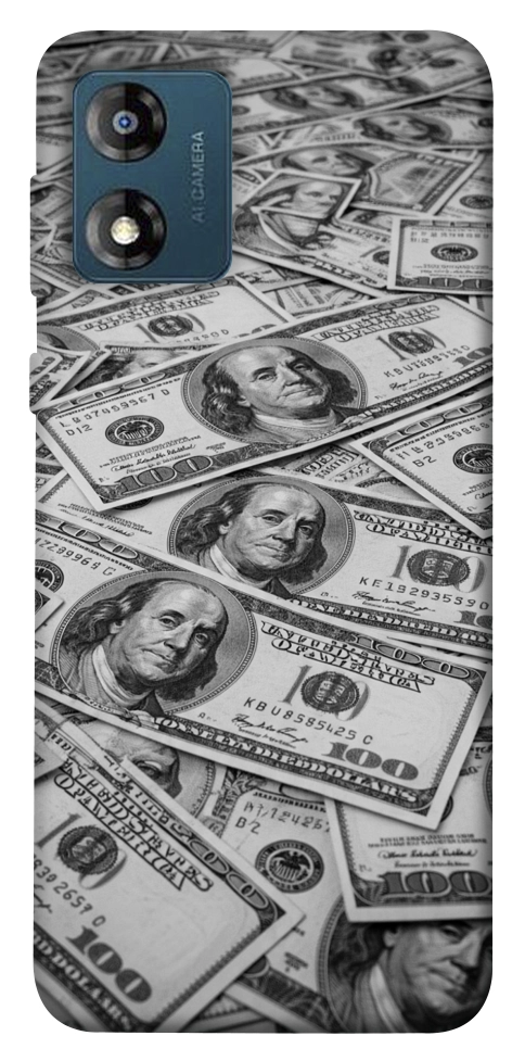Чехол Dollars background для Motorola Moto E13