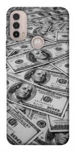 Чехол Dollars background для Motorola Moto E40