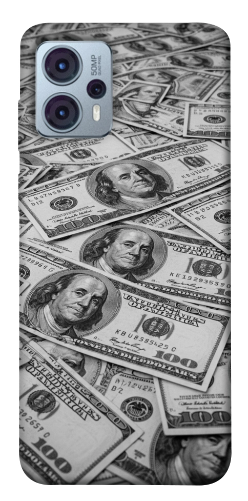Чехол Dollars background для Motorola Moto G23