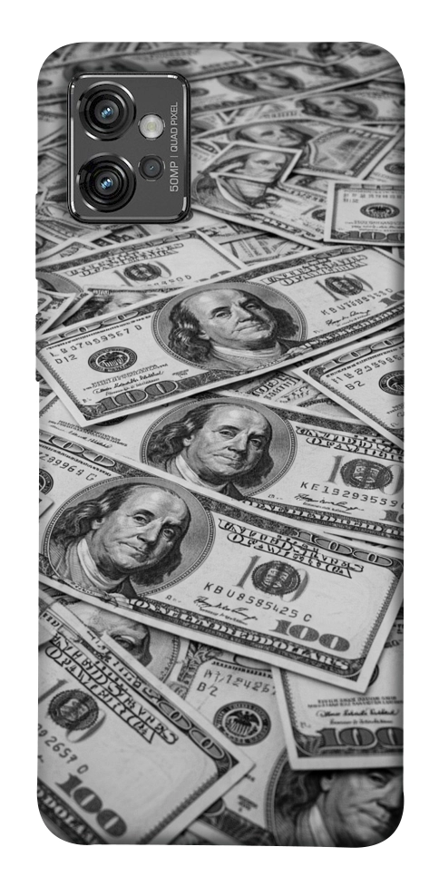 Чехол Dollars background для Motorola Moto G32