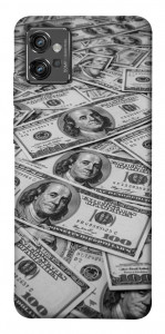 Чехол Dollars background для Motorola Moto G32