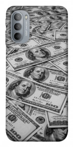 Чехол Dollars background для Motorola Moto G31