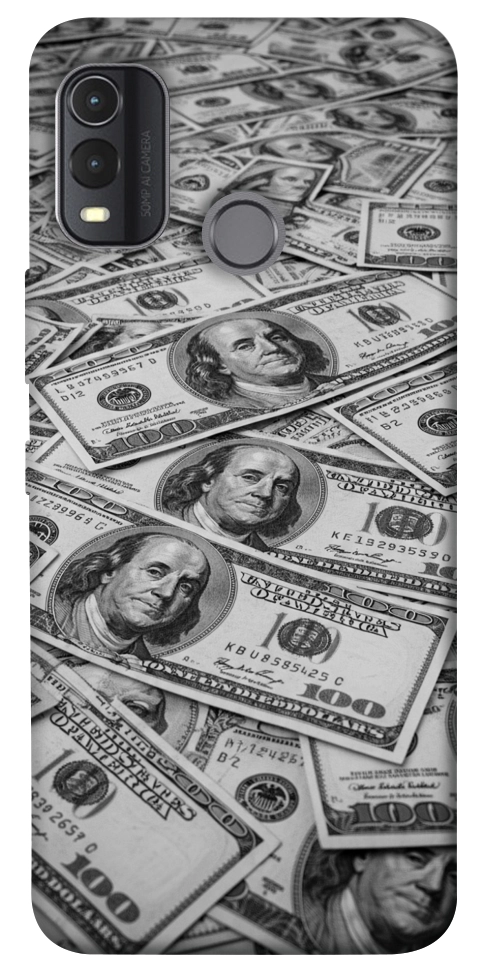 Чехол Dollars background для Nokia G11 Plus