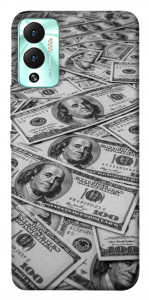 Чехол Dollars background для Infinix Hot 12 Play