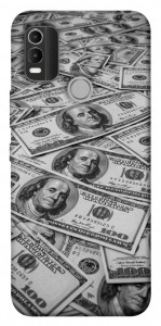 Чохол Dollars background для Nokia C21 Plus