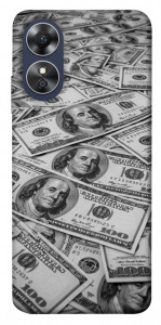 Чехол Dollars background для Oppo A17