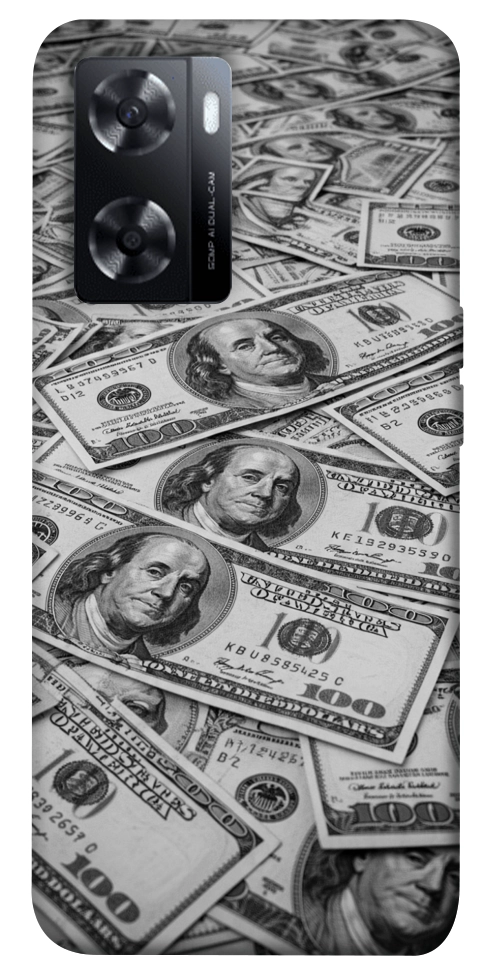 Чехол Dollars background для Oppo A77s