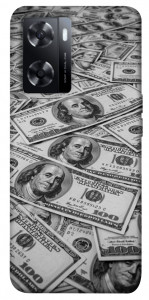 Чехол Dollars background для Oppo A77s