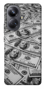 Чехол Dollars background для Realme 10 Pro+
