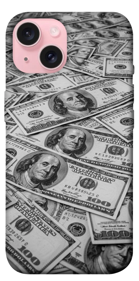Чохол Dollars background для iPhone 15