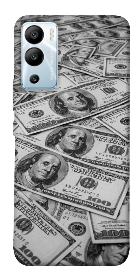 Чехол Dollars background для Infinix Hot 12i
