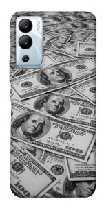 Чехол Dollars background для Infinix Hot 12i