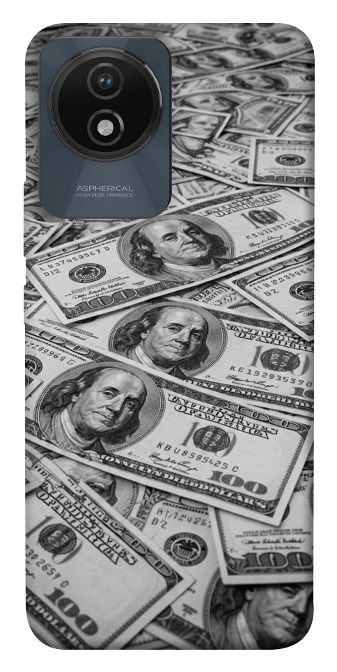Чехол Dollars background для Vivo Y02