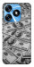 Чехол Dollars background для TECNO Spark 10