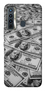 Чехол Dollars background для TECNO Camon 17