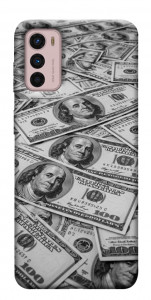 Чехол Dollars background для Motorola Moto G42