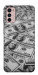 Чехол Dollars background для Motorola Moto G42