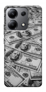 Чехол Dollars background для Xiaomi Redmi Note 13 4G