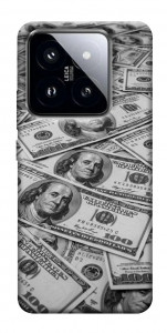 Чехол Dollars background для Xiaomi 14 Pro