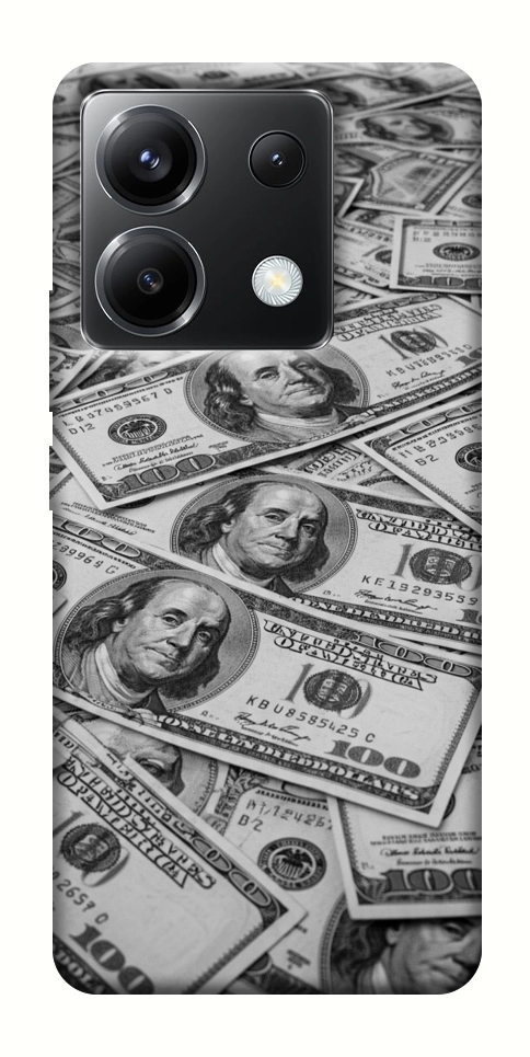 Чехол Dollars background для Xiaomi Poco X6