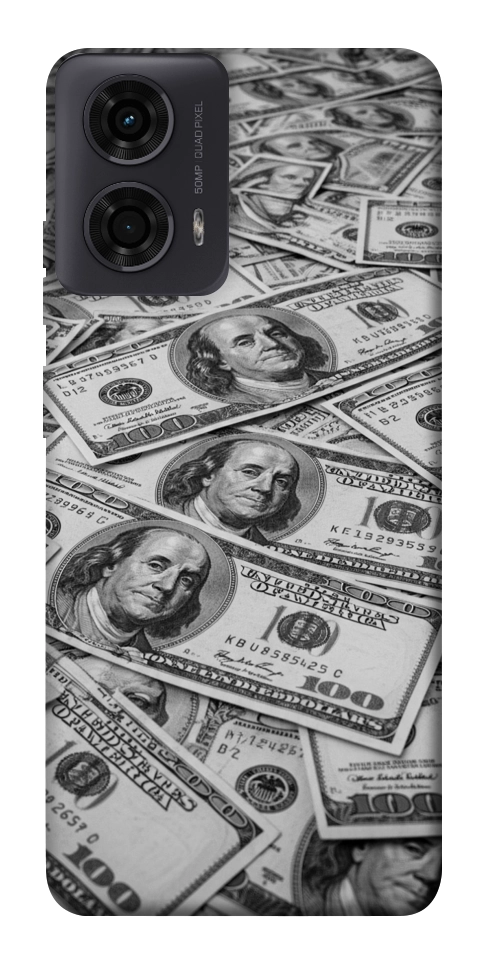Чехол Dollars background для Motorola Moto G24