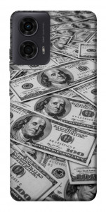 Чехол Dollars background для Motorola Moto G04