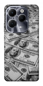 Чехол Dollars background для Infinix Hot 40