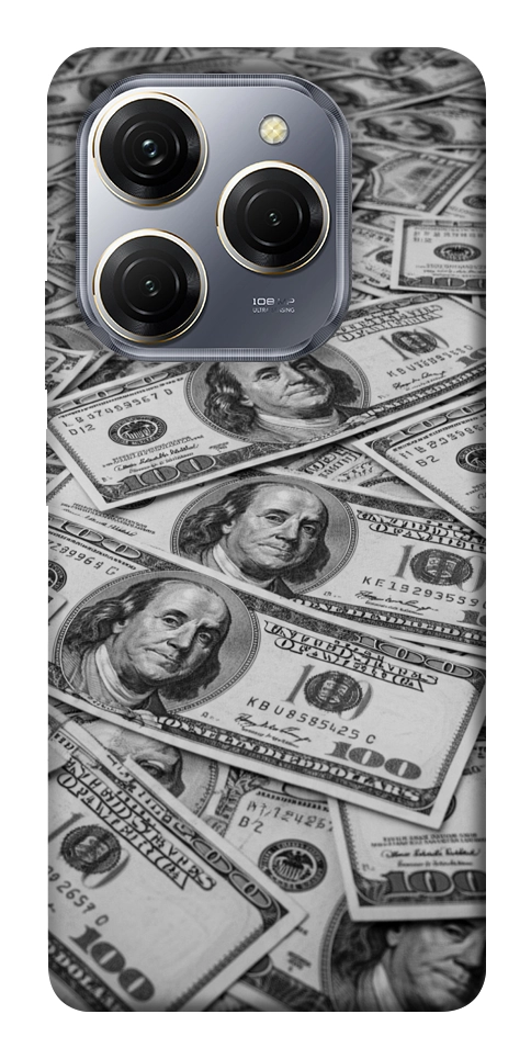 Чохол Dollars background для TECNO Spark 20 Pro
