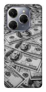 Чехол Dollars background для TECNO Spark 20 Pro