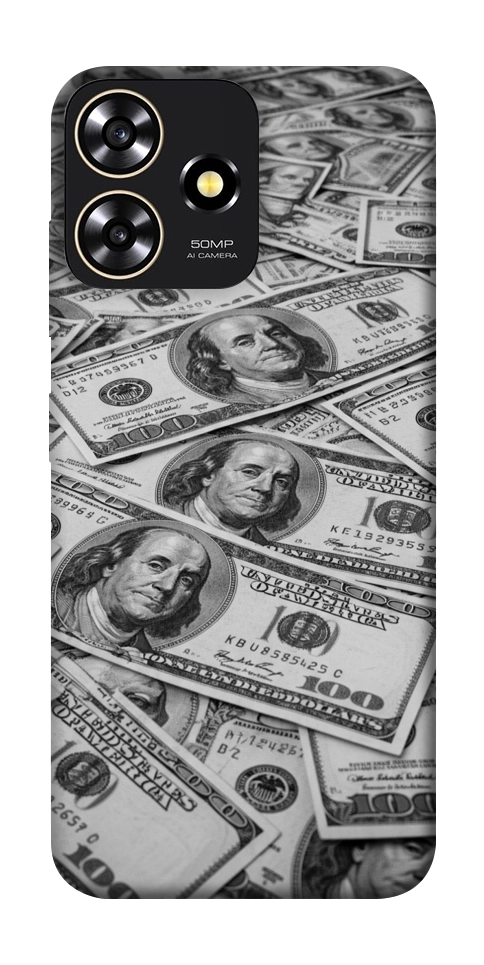 Чехол Dollars background для ZTE Blade A73 4G