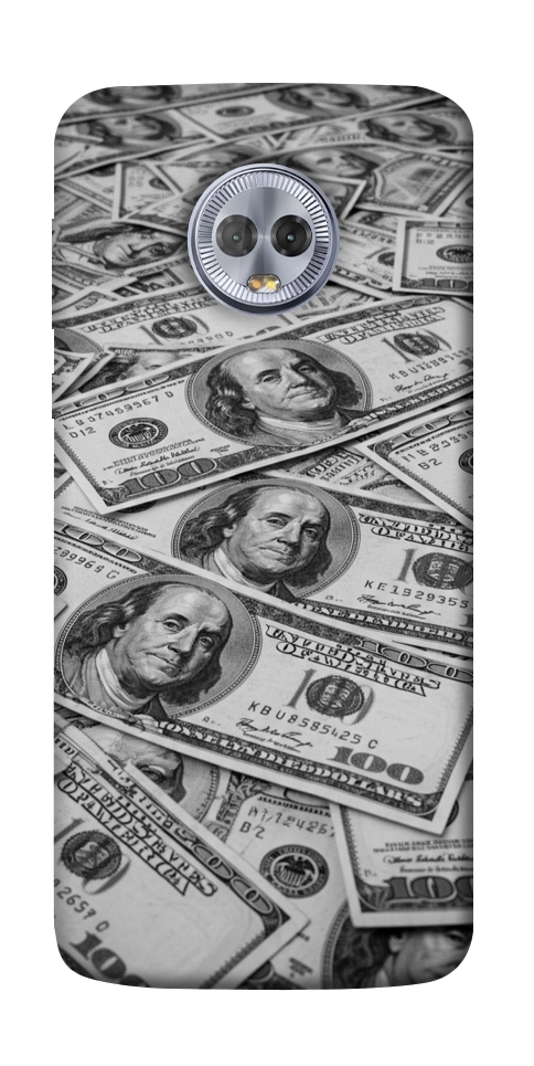 Чехол Dollars background для Motorola Moto G6 Plus