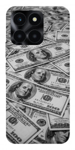 Чехол Dollars background для Huawei Honor X6a