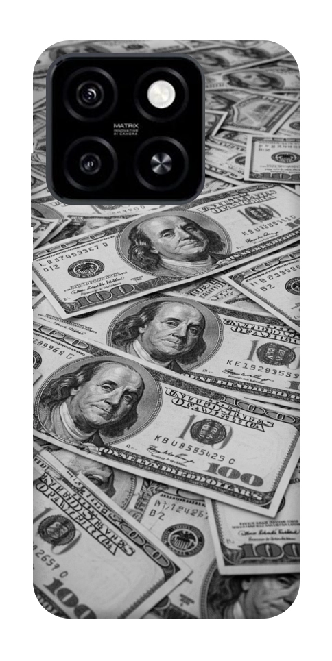Чохол Dollars background для ZTE Blade A55 4G