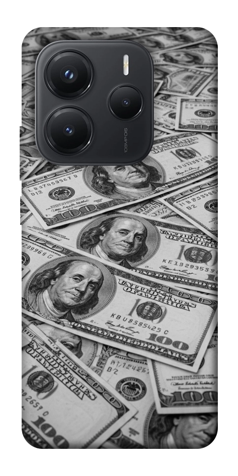 Чехол Dollars background для Xiaomi Redmi Note 14 5G