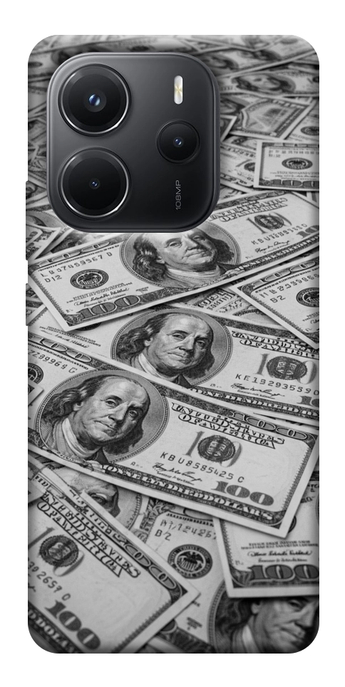 Чохол Dollars background для Xiaomi Redmi Note 14 4G (Int. version)