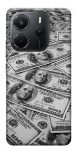 Чехол Dollars background для Xiaomi Redmi Note 14 4G (Int. version)