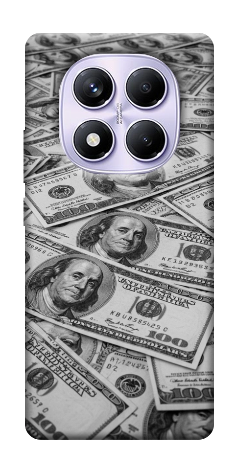 Чехол Dollars background для Xiaomi Redmi Note 14 Pro 4G