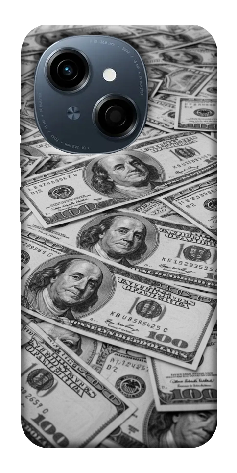 Чехол Dollars background для TECNO Spark Go 1 (KL4)