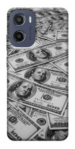Чехол Dollars background для Motorola Moto E15