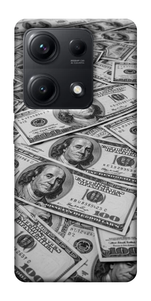 Чехол Dollars background для Xiaomi Redmi Note 14S